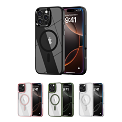 Shiny Magnetic Clear Cases for iPhone 16 Pro Max (Only Ground Shipping)