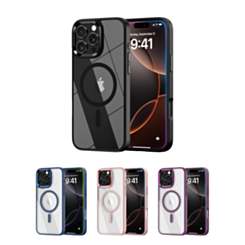 Shiny Magnetic Clear Cases for iPhone 16 Pro (Only Ground Shipping)