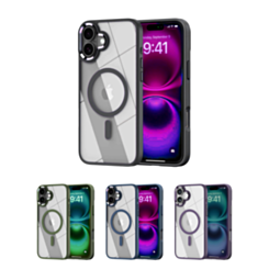 Shiny Magnetic Clear Cases for iPhone 17 (Only Ground Shipping)