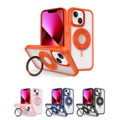 Skin Feel Transparent Case with Silicone Ring Holder for iPhone 12 / 12 Pro (Only Ground Shipping)