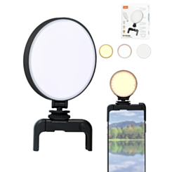 Led Selfie Ring Light Clip - (BLACK) (Only Ground Shipping)