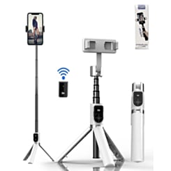 P70S Selfie Stick Tripod with Lights - (White) (Only Ground Shipping)