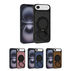 Slim Leather Case with Wireless Charging Kickstand for iPhone 17 Air (Only Ground Shipping)