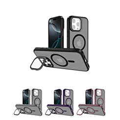 Slim Transparent Camera Stand Case with Wireless Charging for iPhone 14 Pro Max (Only Ground Shipping)