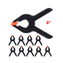 Plastic Spring Clamps 3 inch (10 Pcs) (Not Returnable)