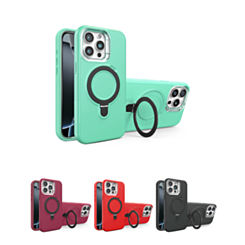 Support Heavy Duty Case with Wireless Charging Kickstand for iPhone 15 Pro (Only Ground Shipping)