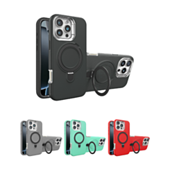 Support Heavy Duty Case with Wireless Charging Kickstand for iPhone 16 Pro (Only Ground Shipping)