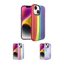 iPhone 14 Plus / 15 Plus Slim Leather with Wireless Charging Case