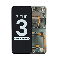 OLED Assembly with Frame for Galaxy Z Flip 3 F711 (GREEN) (US and International) (Service Pack)
