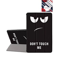 Old Style Notebook Design Case - Don't Touch for Galaxy Tab S9 / Tab S9 FE / Tab S10 FE / Tab S10 Lite (Only Ground Shipping)