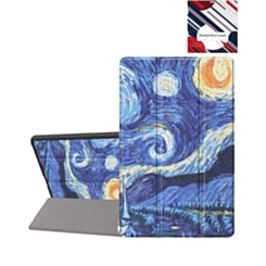 Old Style Notebook Design Case - Starry Night for Galaxy Tab S9 / Tab S9 FE / Tab S10 FE / Tab S10 Lite (Only Ground Shipping)