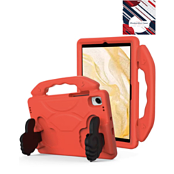 Hand - Held Stand Kids Case - RED for Galaxy Tab S9 / Tab S9 FE / Tab S10 FE / Tab S10 Lite (Only Ground Shipping)