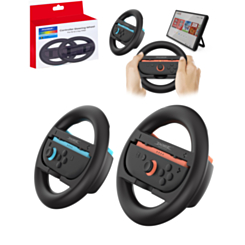 Dobe Steering Wheel for Nintendo Joy-Con 1 and 2 Controllers (2 Piece Set) (Only Ground Shipping)