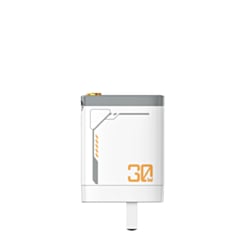 PISEN GaN Fast Charging Retractable Wall Charger Set (30W) (White) (Only Ground Shipping)