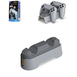 Dobe Controller Charging Stand (GRAY) for PlayStation 5 (Dual Sense) Wireless Controller (Only Ground Shipping)