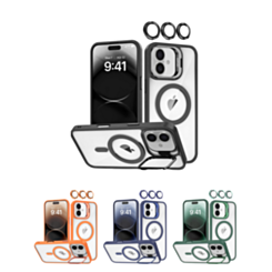 Transpalet Silicone case & Camera stand with Camera Lens for iPhone 16 (Only Ground Shipping)