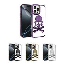 Transparent Skull Design Case for iPhone 16 Pro / 17 (Only Ground Shipping)