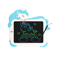 10.5" Kids Writing Doodle Pad - BLUE UNICORN (Only Ground Shipping)