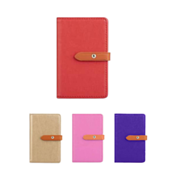Universal Back Phone Leather Wallet Cash ID Credit Card Slot