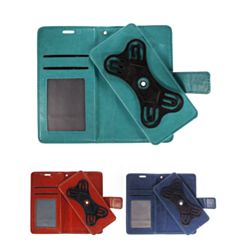 UWC-Small (4.5"-4.8") Universal Wallet Case with 360 Degree Rotating Swivel Stand