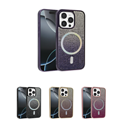 Wireless Charging Bling Diamond Crystal Case for iPhone 12 Pro Max (Only Ground Shipping)