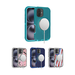 Wireless Charging Heavy Duty Case for iPhone 16 (Only Ground Shipping)