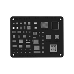 WYLIE CPU BGA Reballing Stencil for iPhone 11 Series / A13 (Black) (Not Returnable)