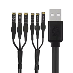 Order the Wylie 3A 6-port USB power boot DC power supply test cable for iPhone 6 to 14 Pro Max.