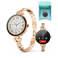 DaFit Women's Smart Watch with 1.04" AMOLED Display (GOLD) (Only Ground Shipping)