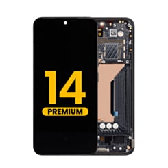 OLED Assembly with Frame for Xiaomi 14 (Black) (Premium)