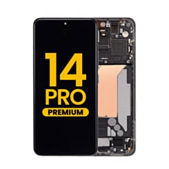 OLED Assembly with Frame for Xiaomi 14 Pro (Titanium) (Premium)