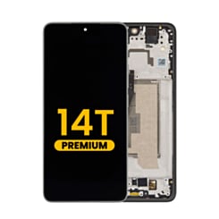 OLED Assembly with Frame for Xiaomi 14T (Titan Gray) (Premium)