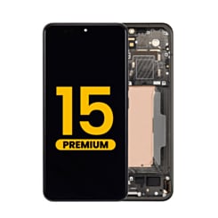 OLED Assembly with Frame for Xiaomi 15 (Black) (Premium)