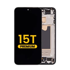 OLED Assembly with Frame for Xiaomi 15T (Black) (Premium)