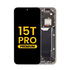 OLED Assembly with Frame for Xiaomi 15T Pro (Gray) (Premium)
