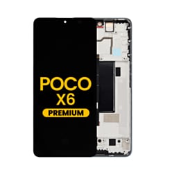OLED Assembly with Frame for Xiaomi Poco X6 (Blue) (Premium)