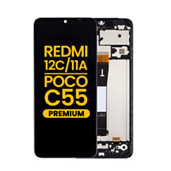 LCD Assembly with Frame for Xiaomi Redmi 12C / Redmi 11A / Poco C55 (Premium)