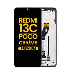 LCD Assembly with Frame for Xiaomi Redmi 13C / Poco C65 / Poco M6 (Premium)