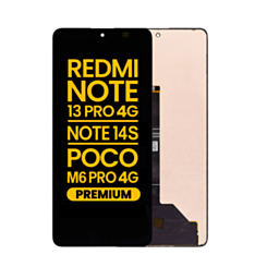 OLED Assembly without Frame for Xiaomi Redmi Note 13 Pro 4G / Xiaomi Poco M6 Pro 4G / Xiaomi Redmi Note 14S (Premium)