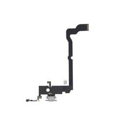 Stock up on the aftermarket charging port flex cable for iPhone XS in silver.