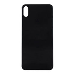 Purchase the back glass with bigger camera hole for iPhone XS in space gray, no logo.