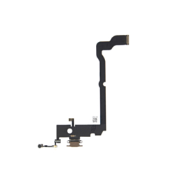 Shop the aftermarket charging port flex cable for iPhone XS in gold.