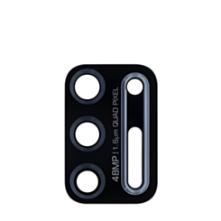 Back Camera Lens with Adhesive for Motorola Moto G Stylus 6.8" (XT2115 / 2021) (Glass Only) (AURORA BLACK)