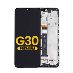 LCD Assembly with Frame for Motorola Moto G30 (XT2129-2) (BLACK) (Premium)