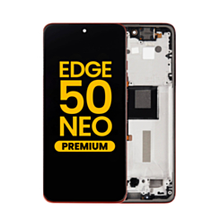 OLED Assembly with Frame for Motorola Moto Edge 50 Neo (XT2409-3 / 2024) (POINCIANA) (Premium)