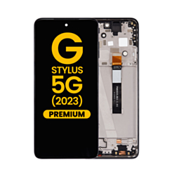 LCD Assembly with Frame for Moto G Stylus 5G 2023 (XT2315-5 / 2023) (COSMIC BLACK) (Premium)
