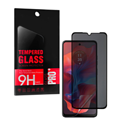 Privacy Tempered Glass for Motorola Moto G04 (XT2421 / 2024) / Moto G04s (XT2421-8) / Moto G24 (XT2423 / 2024) / Moto G34 (XT2363-2) / E14 (XT2421-12) (2.5D / 1 Piece)