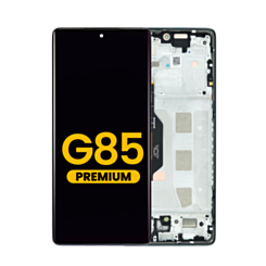 OLED Assembly with Frame for Motorola Moto G85 (XT2427-3 / 2024) (URBAN GREY) (Premium)