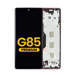 OLED Assembly with Frame for Motorola Moto G85 (XT2427-3 / 2024) (VIVA MAGENTA) (Premium)