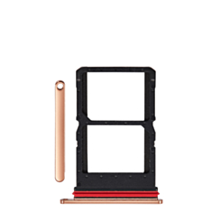 Dual Sim Card Tray for Motorola Razr Plus / Razr 50 Ultra (XT2451 / 2024) / Razr Plus (XT2557 / 2025) (PEACH FUZZ)
